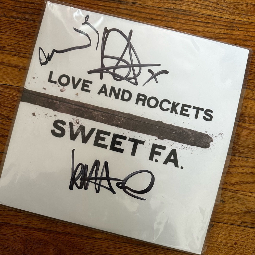 Love And Rockets Fully Signed Autograph Album Record Vinyl Sweet F.A.